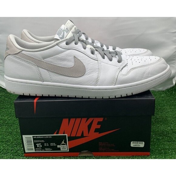 Nike Air Jordan 1 Low OG Neutral Gray Men's Size 15 OG Box CZ0790-100 - Picture 1 of 9
